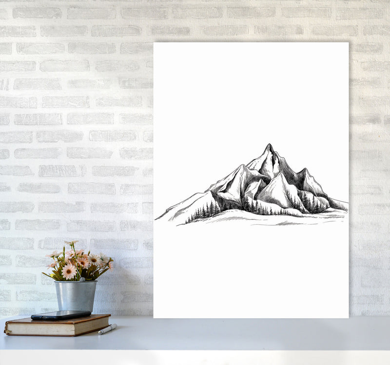 To The Mountains Art Print by Jason Stanley A1 Black Frame