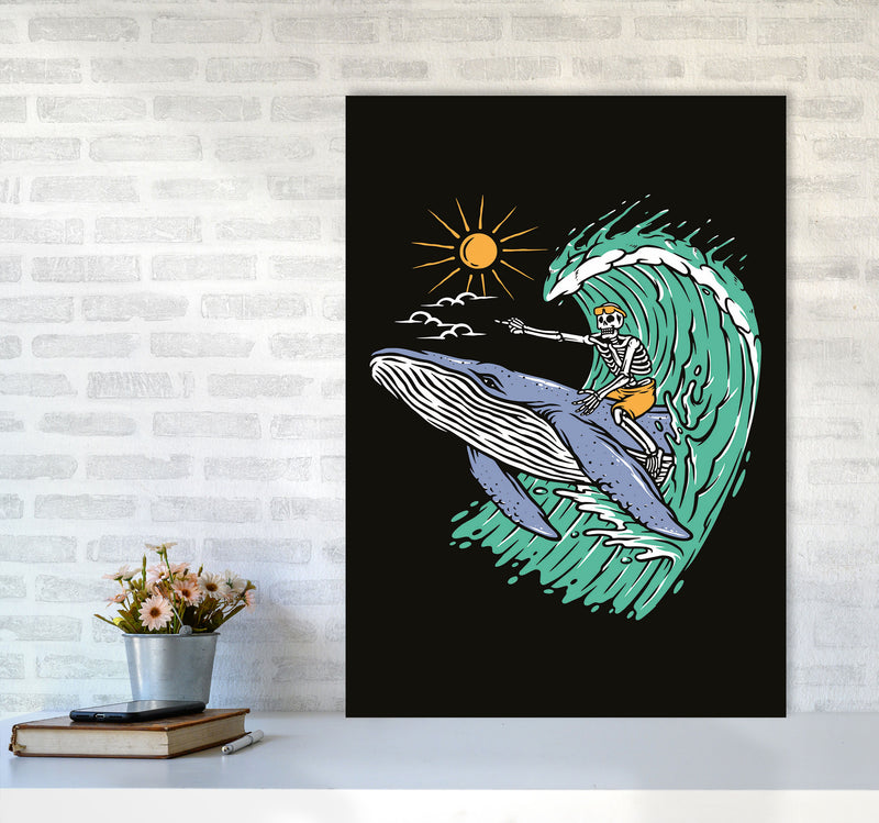 Going Straight! Art Print by Jason Stanley A1 Black Frame