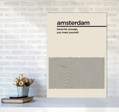 Amsterdam Travel Art Print by Jason Stanley A1 Black Frame