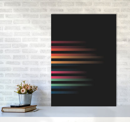 Faded Stripes 1 Art Print by Jason Stanley A1 Black Frame