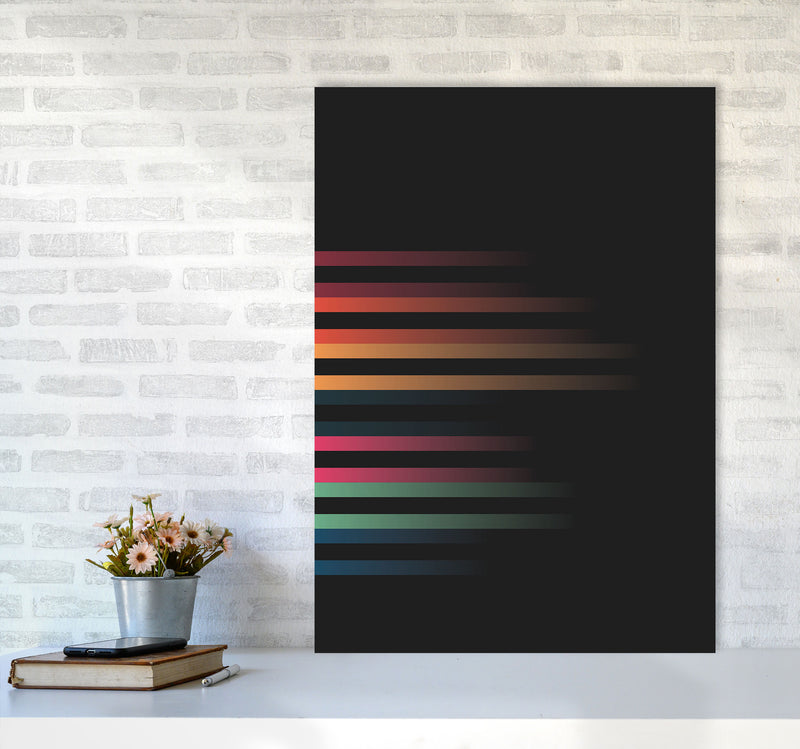 Faded Stripes 1 Art Print by Jason Stanley A1 Black Frame