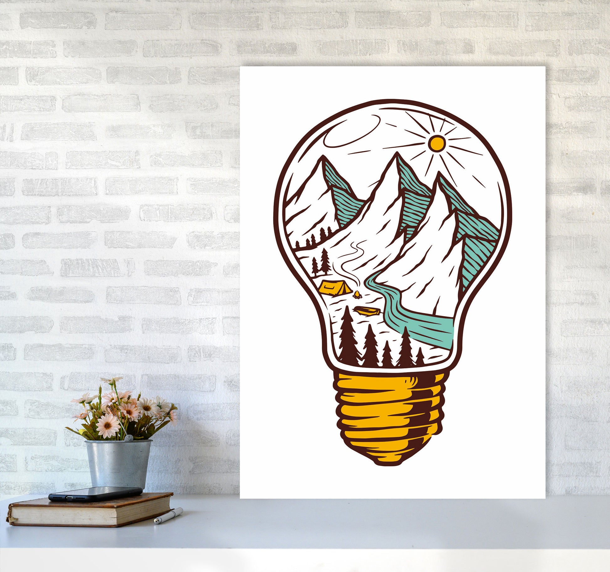 I Have An Idea Art Print by Jason Stanley A1 Black Frame