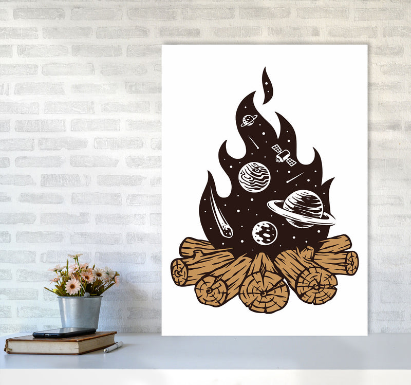 Mystical Fire Art Print by Jason Stanley A1 Black Frame