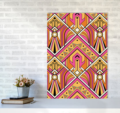 Pink Patterns Art Print by Jason Stanley A1 Black Frame