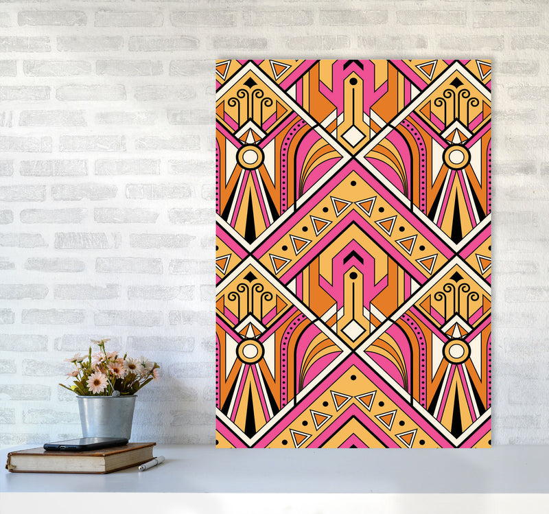 Pink Patterns Art Print by Jason Stanley A1 Black Frame