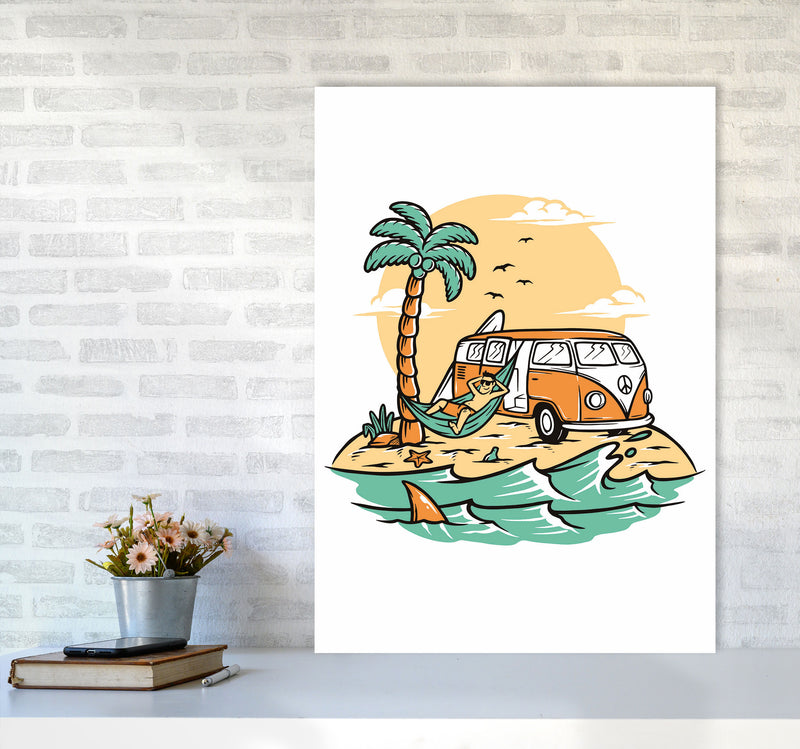 The Good Life Art Print by Jason Stanley A1 Black Frame