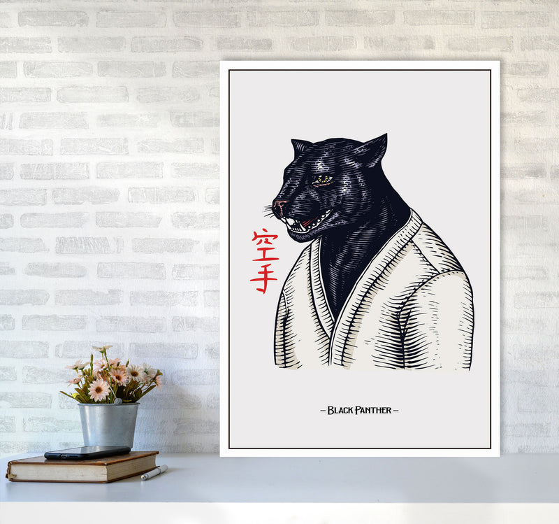 Black Panther Art Print by Jason Stanley A1 Black Frame
