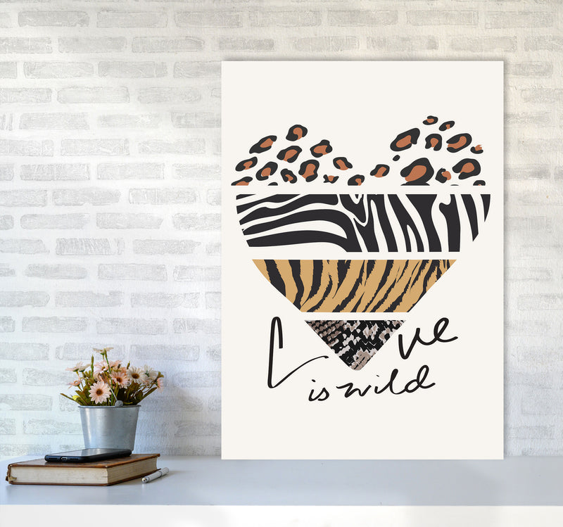 Love Is Wild Art Print by Jason Stanley A1 Black Frame
