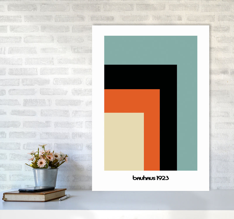 Bauhaus 1923 Art Print by Jason Stanley A1 Black Frame