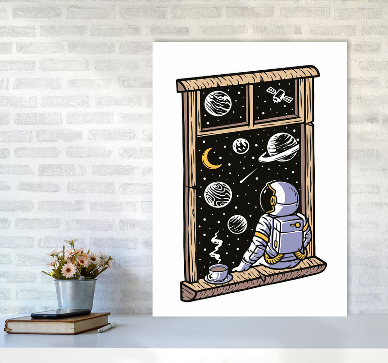 Planet Views Art Print by Jason Stanley A1 Black Frame