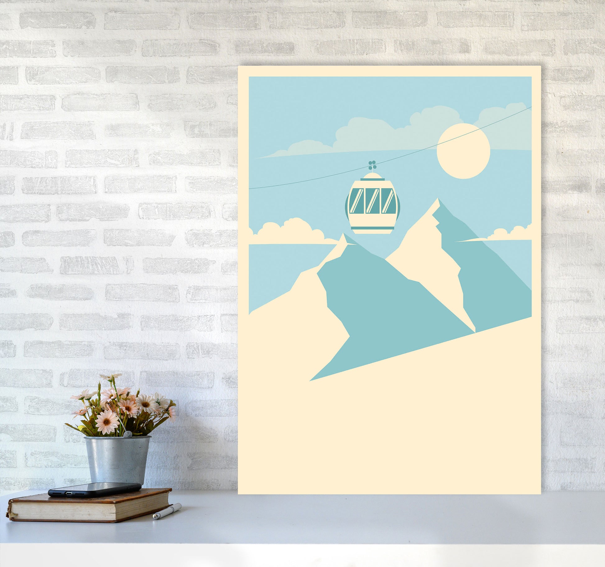Gondola Ride Art Print by Jason Stanley A1 Black Frame