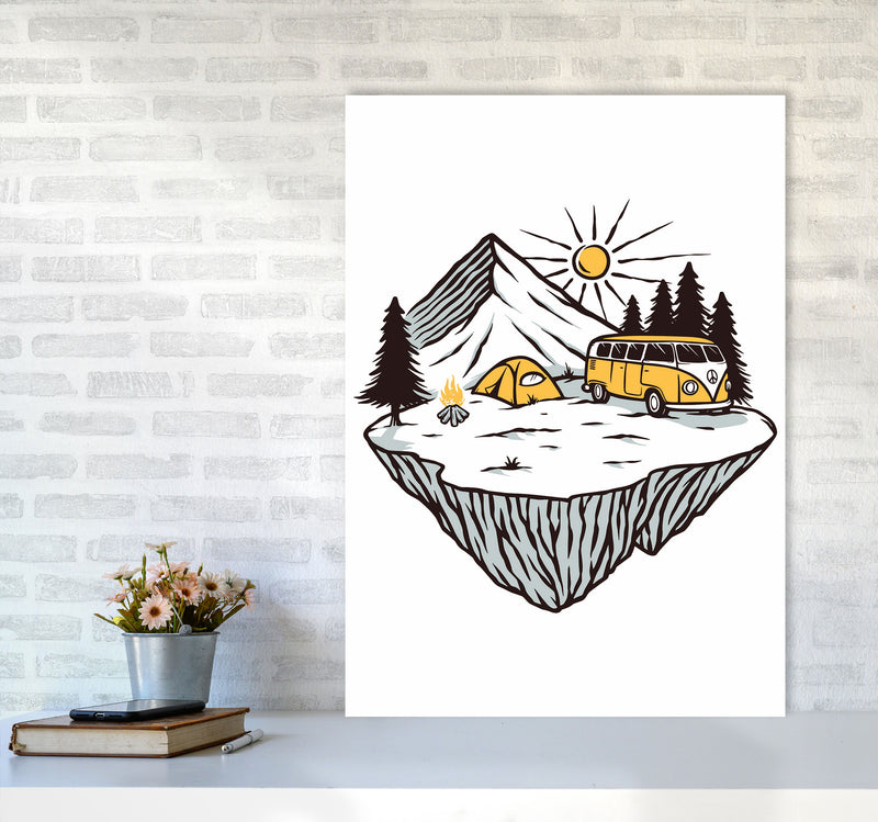 Camp Vibes Art Print by Jason Stanley A1 Black Frame
