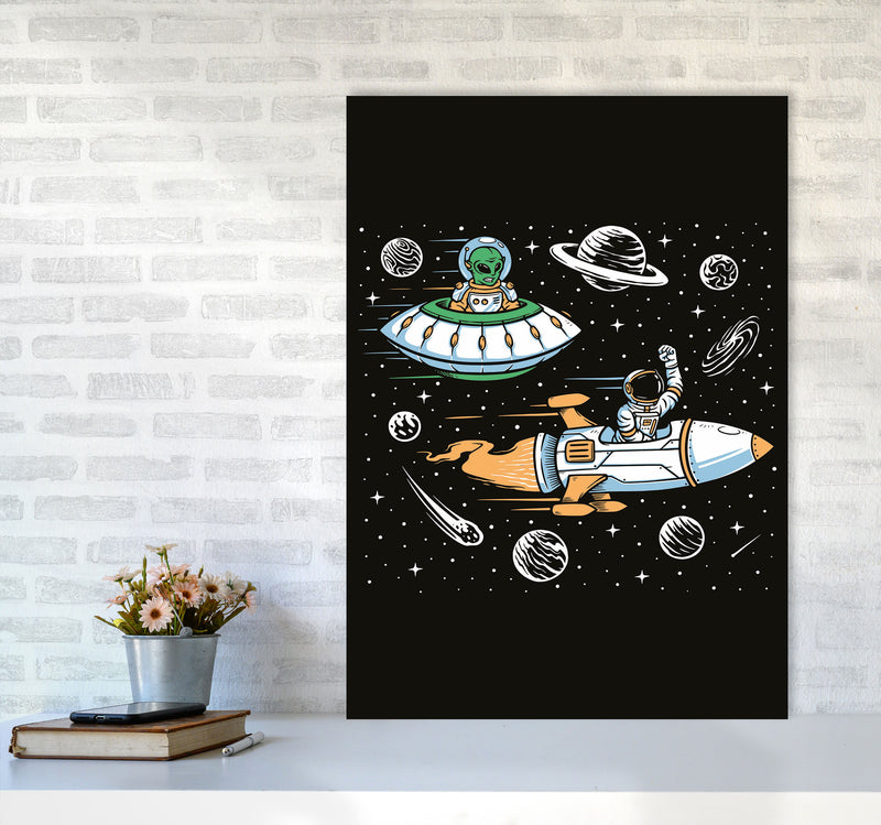 Space Rage Art Print by Jason Stanley A1 Black Frame