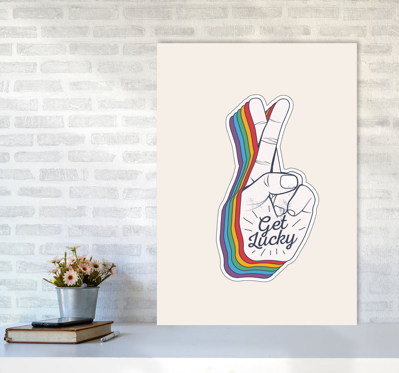 Get Lucky!! Art Print by Jason Stanley A1 Black Frame