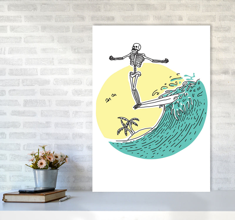 Hang 10 Zen Art Print by Jason Stanley A1 Black Frame