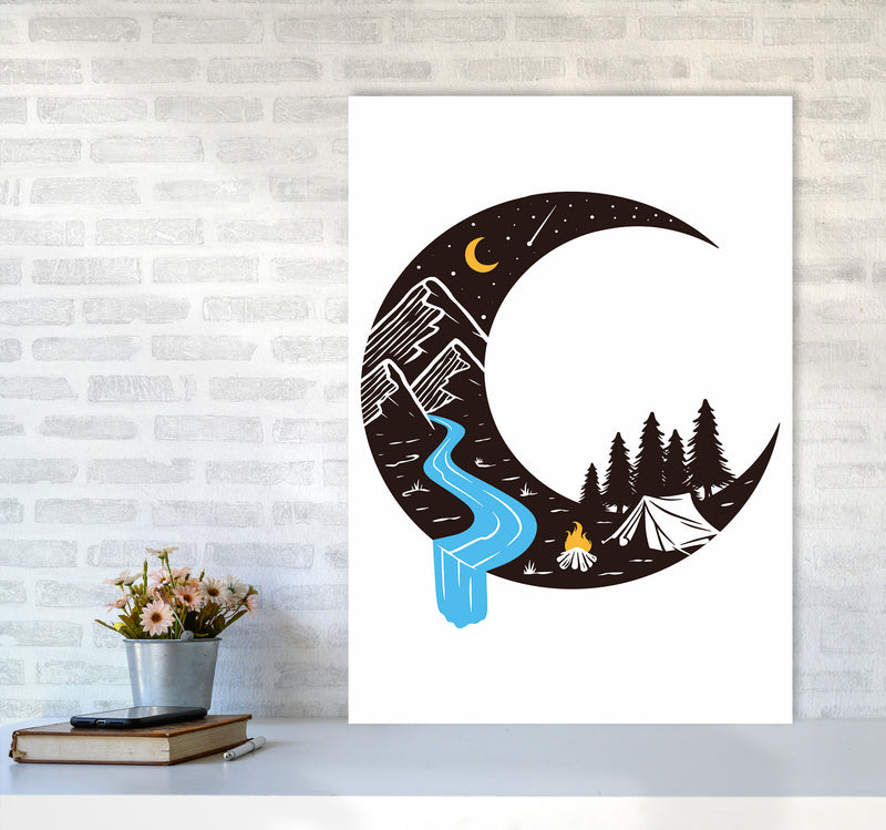 Moon River Art Print by Jason Stanley A1 Black Frame