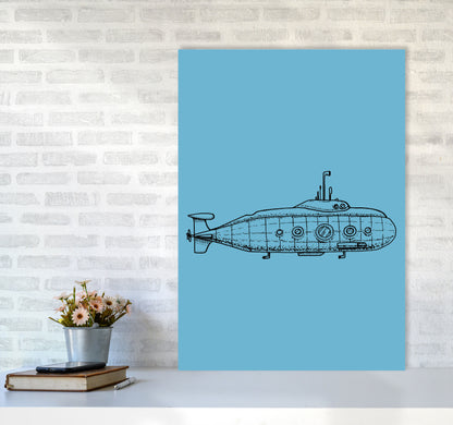 Below Sea Art Print by Jason Stanley A1 Black Frame