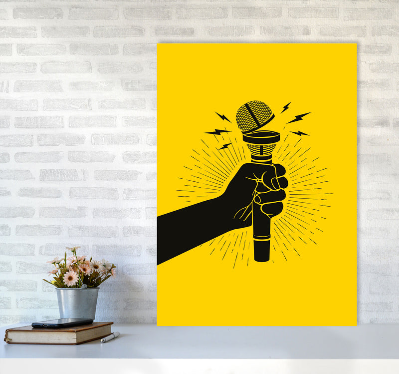 Speak Up! Art Print by Jason Stanley A1 Black Frame