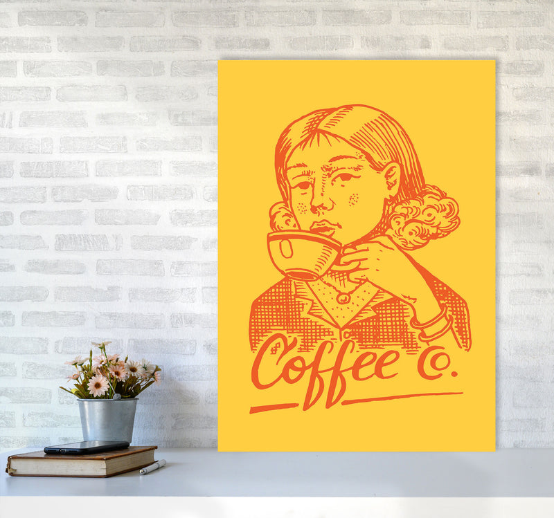 Coffee Art Print by Jason Stanley A1 Black Frame