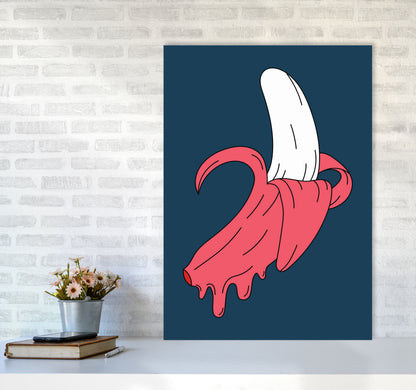 Melting Banana Art Print by Jason Stanley A1 Black Frame