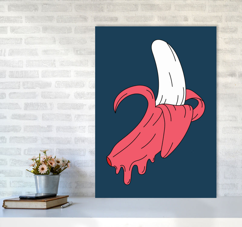 Melting Banana Art Print by Jason Stanley A1 Black Frame