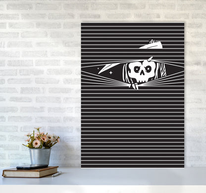 The Grim Reaper Art Print by Jason Stanley A1 Black Frame