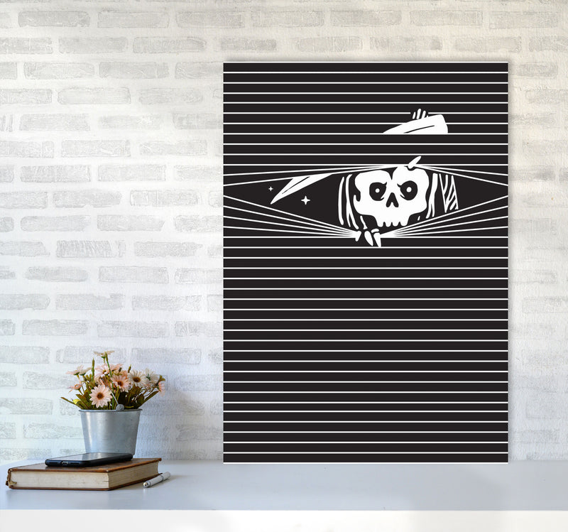 The Grim Reaper Art Print by Jason Stanley A1 Black Frame