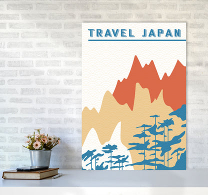 Traval Japan Minimilism III Art Print by Jason Stanley A1 Black Frame