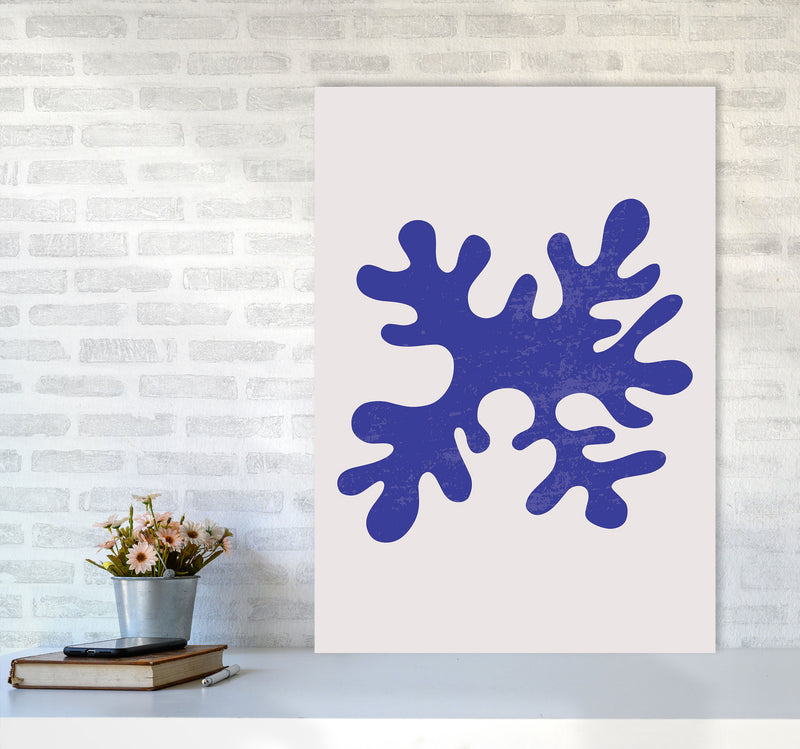 Abstract Blue Algae Art Print by Jason Stanley A1 Black Frame