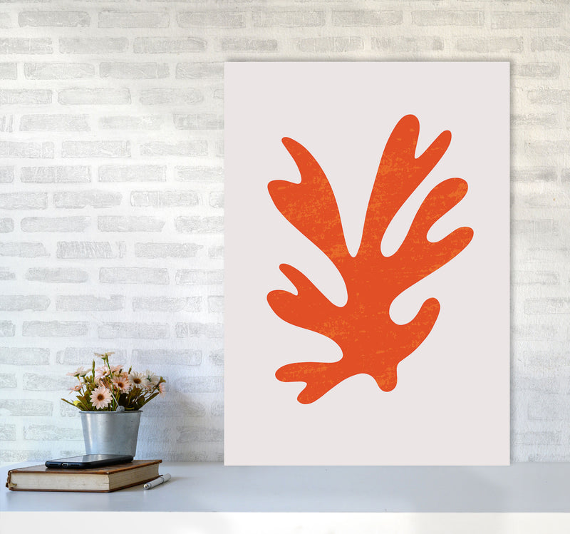 Abstract Red Algae Art Print by Jason Stanley A1 Black Frame