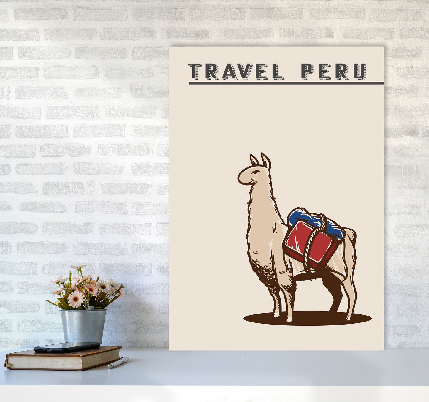 Travel Peru Art Print by Jason Stanley A1 Black Frame