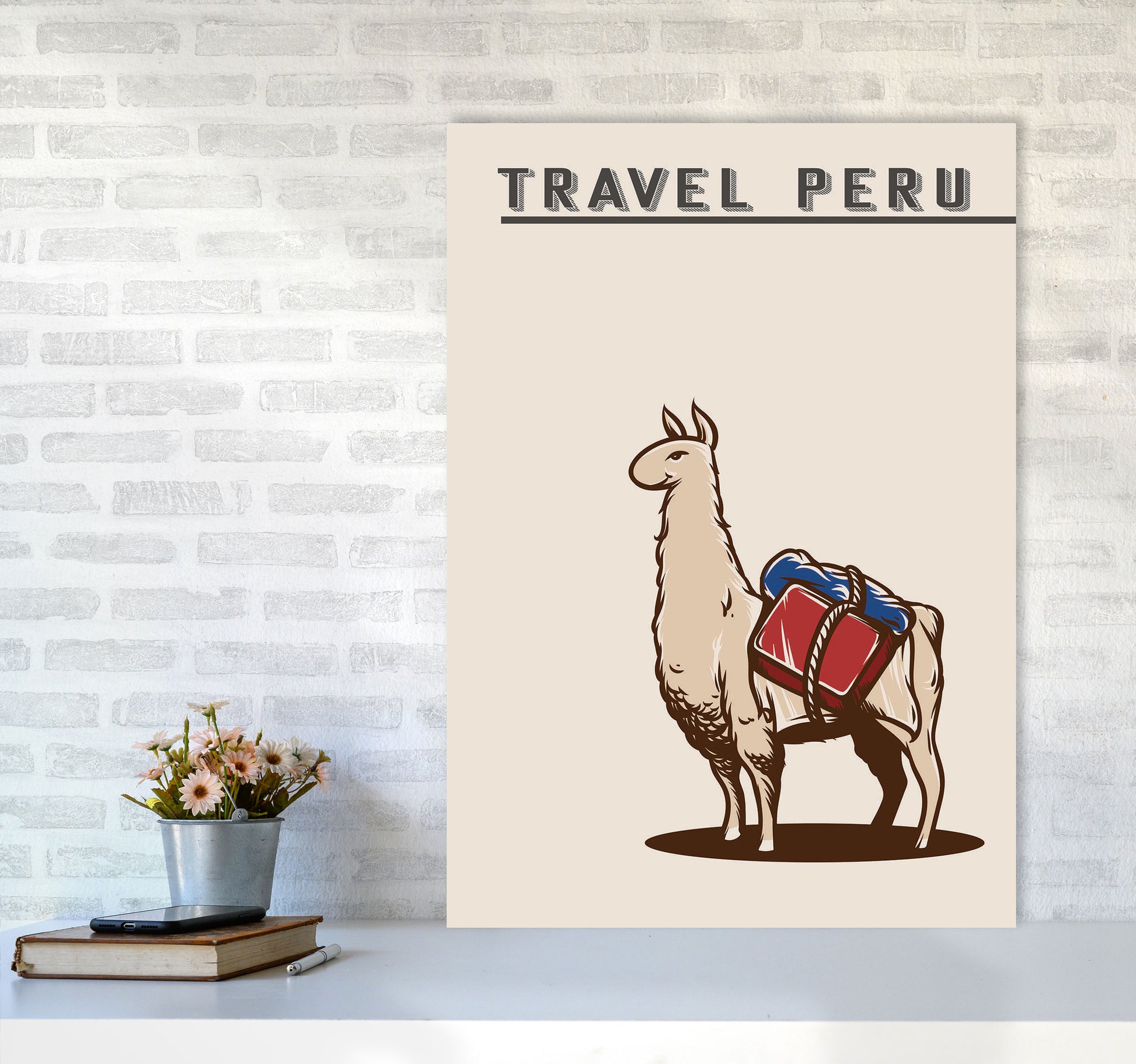Travel Peru Art Print by Jason Stanley A1 Black Frame