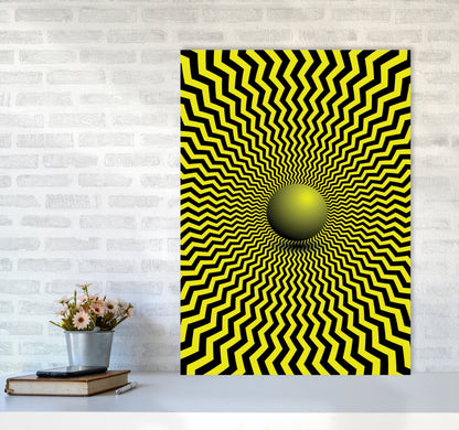Optical Illusion Art Print by Jason Stanley A1 Black Frame
