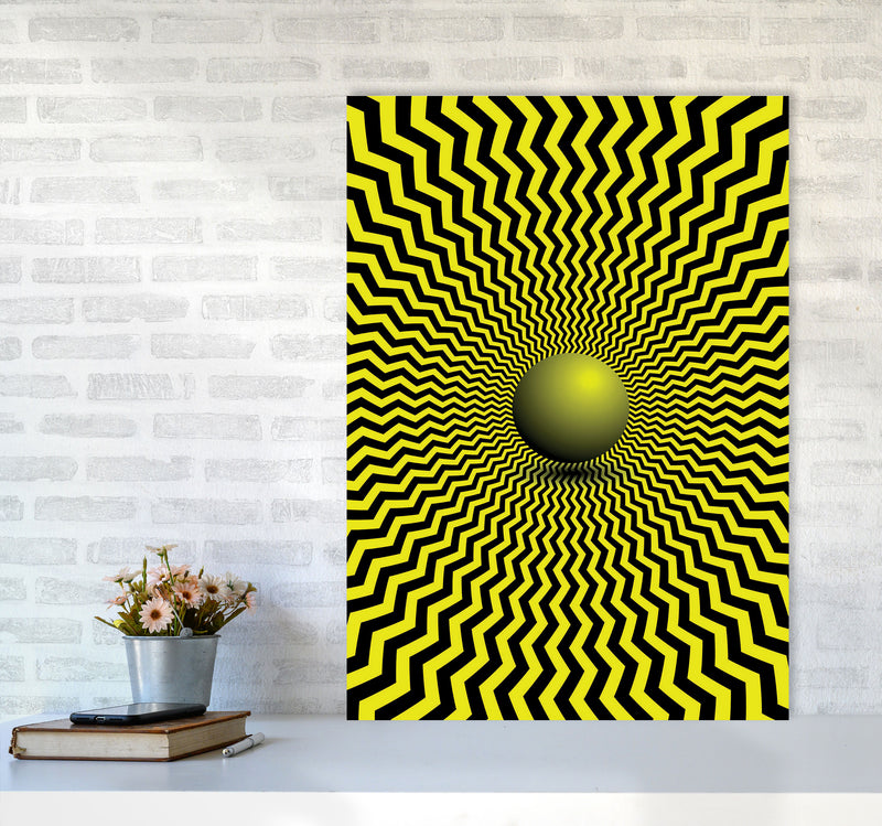 Optical Illusion Art Print by Jason Stanley A1 Black Frame