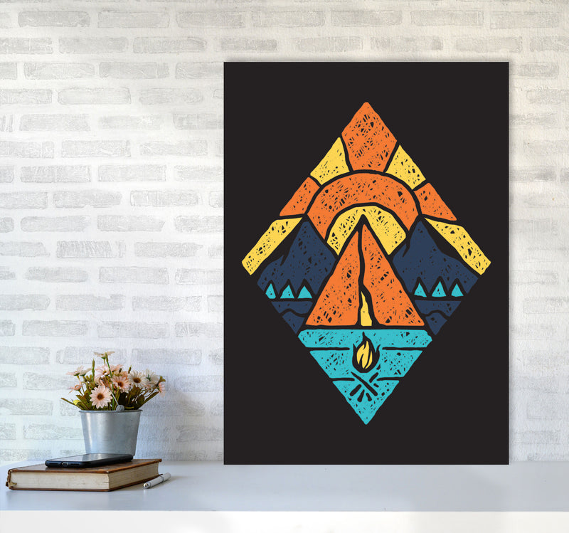 Adventure Is Here Art Print by Jason Stanley A1 Black Frame