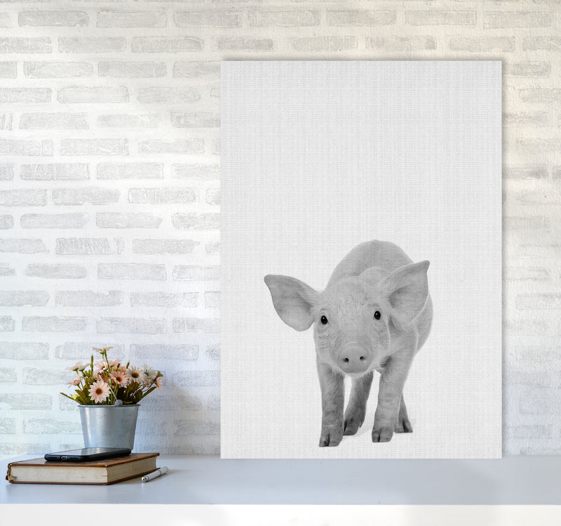 The Cutest Pig Art Print by Jason Stanley A1 Black Frame