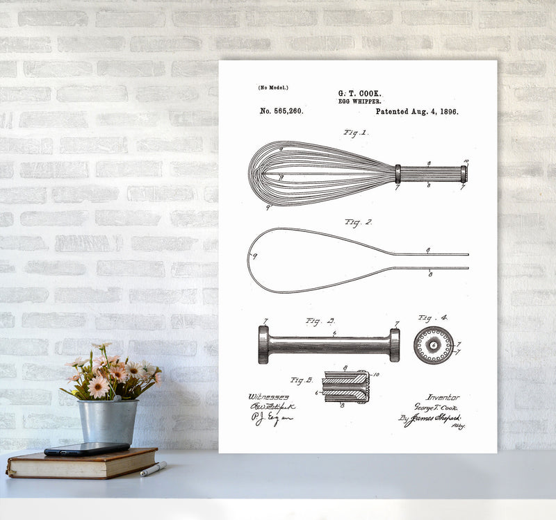 Egg Whipper Patent Art Print by Jason Stanley A1 Black Frame
