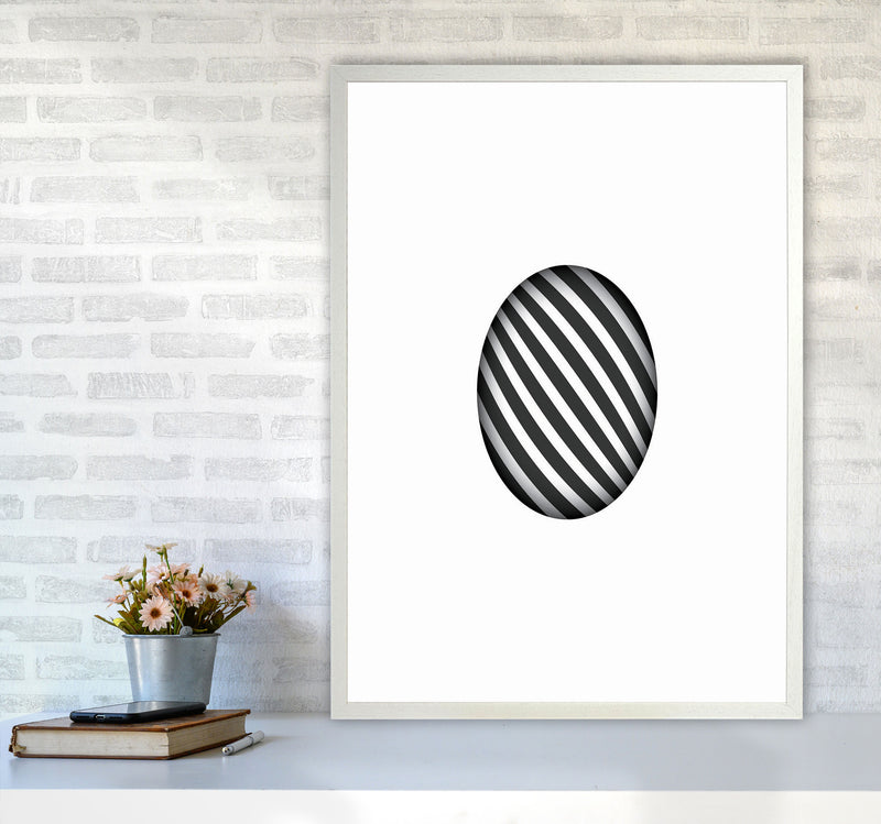 Minimal Geometric Series - 48 Art Print by Jason Stanley A1 Oak Frame