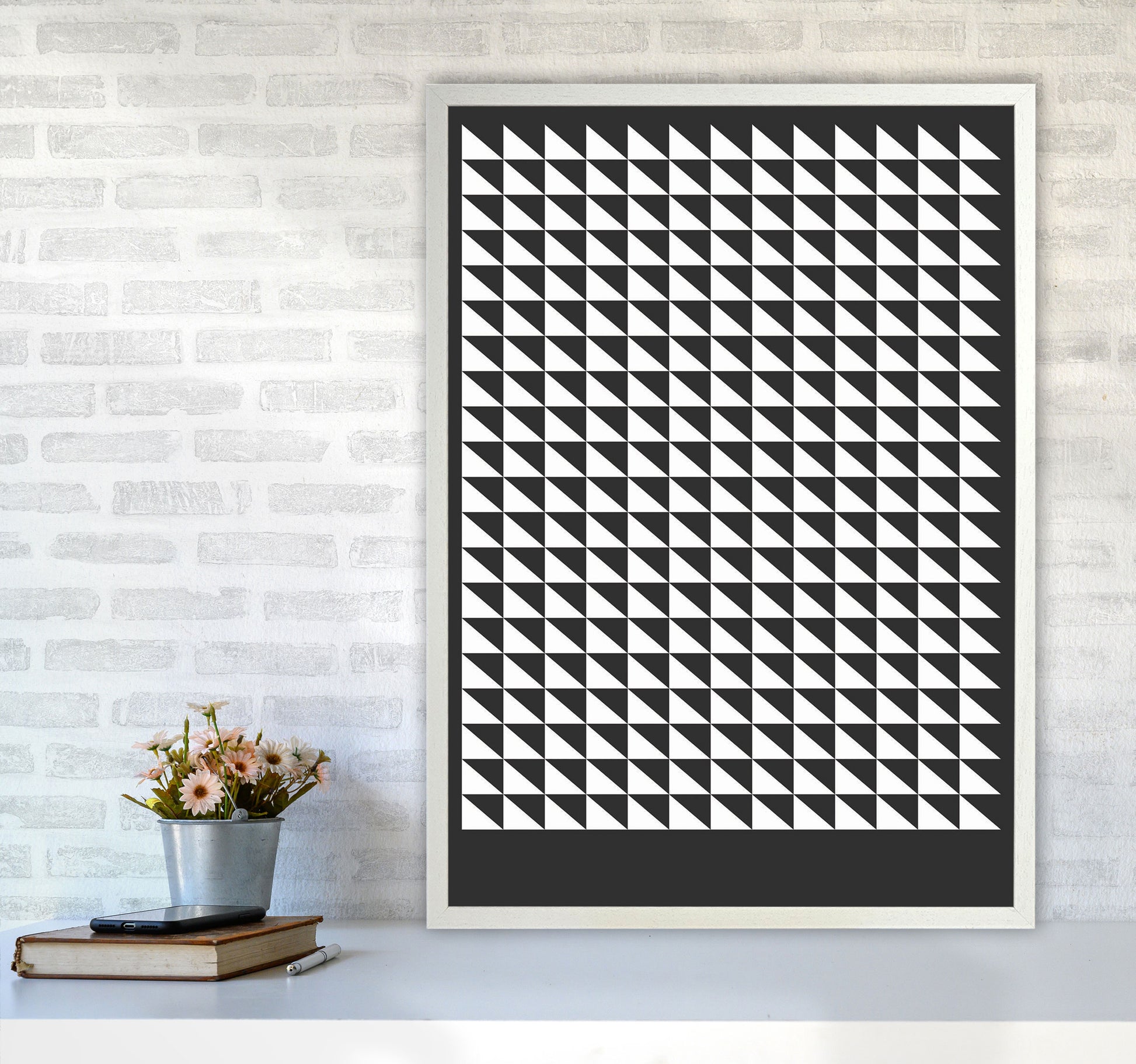 Minimal Geometric Series - 20 Art Print by Jason Stanley A1 Oak Frame