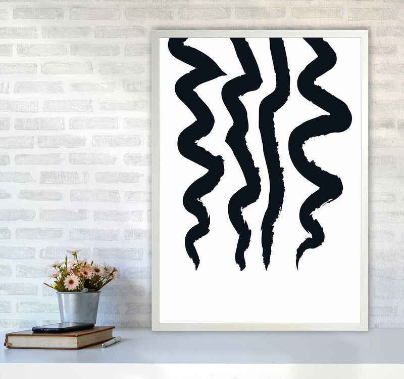 Minimal Geometric Series - 45 Art Print by Jason Stanley A1 Oak Frame