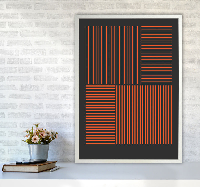 Minimal Geometric Series - 24 Art Print by Jason Stanley A1 Oak Frame