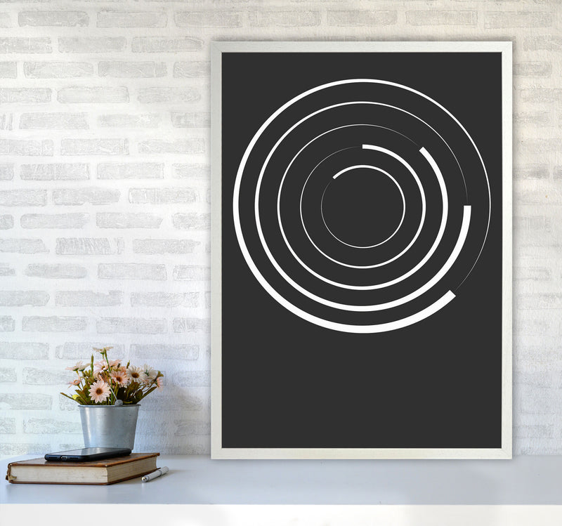 Minimal Geometric Series - 28 Art Print by Jason Stanley A1 Oak Frame