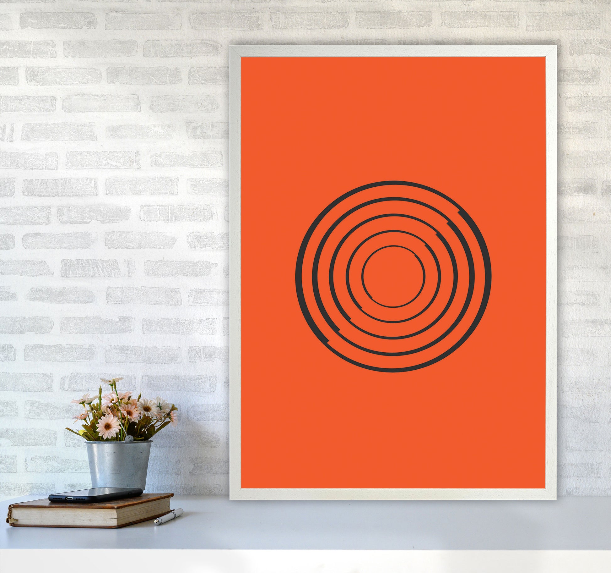 Minimal Geometric Series - 27 Art Print by Jason Stanley A1 Oak Frame