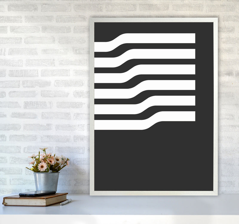 Minimal Geometric Series - 17 Art Print by Jason Stanley A1 Oak Frame