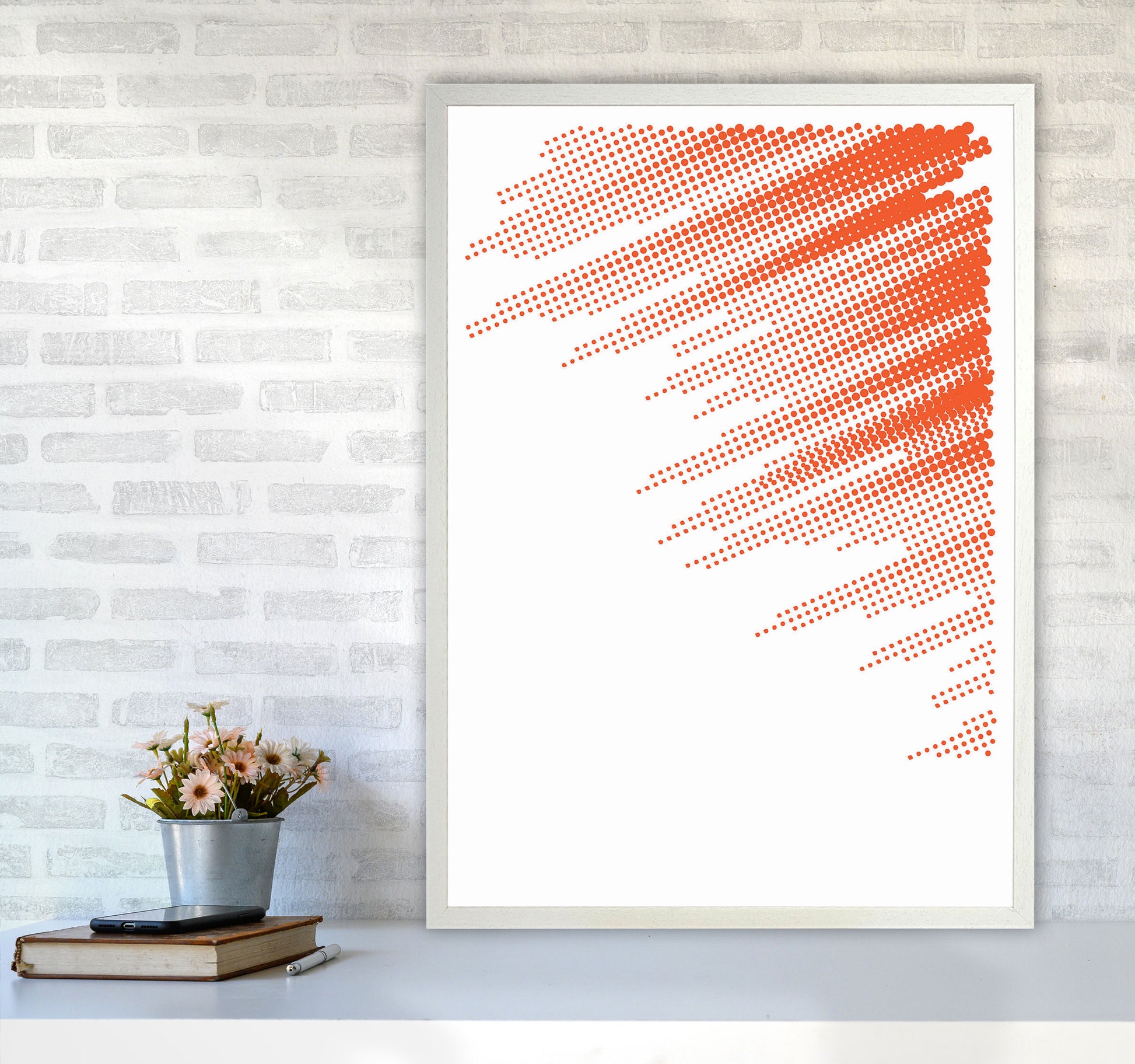 Minimal Geometric Series - 43 Art Print by Jason Stanley A1 Oak Frame