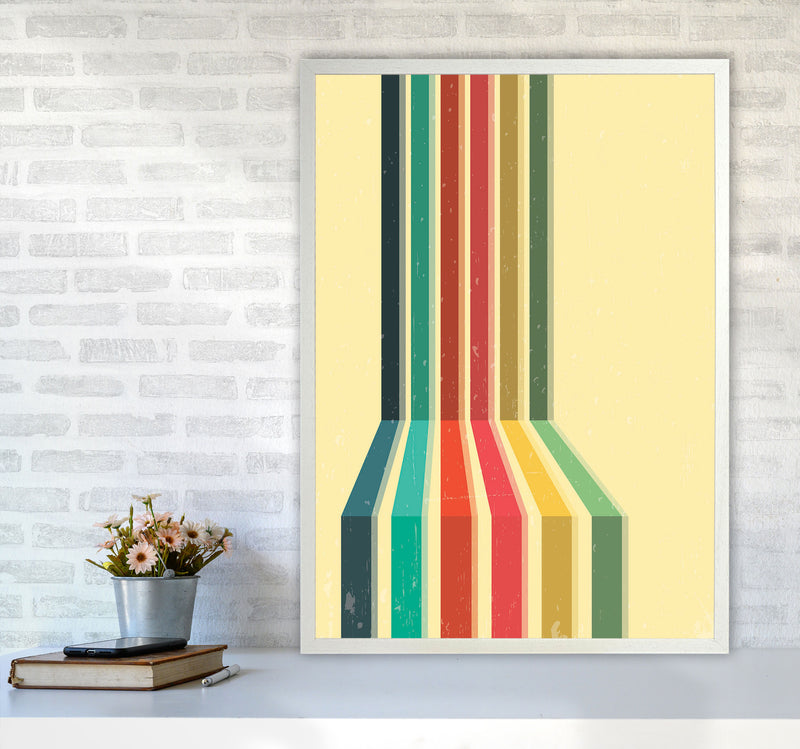 Minimal Geometric Series - 50 Art Print by Jason Stanley A1 Oak Frame