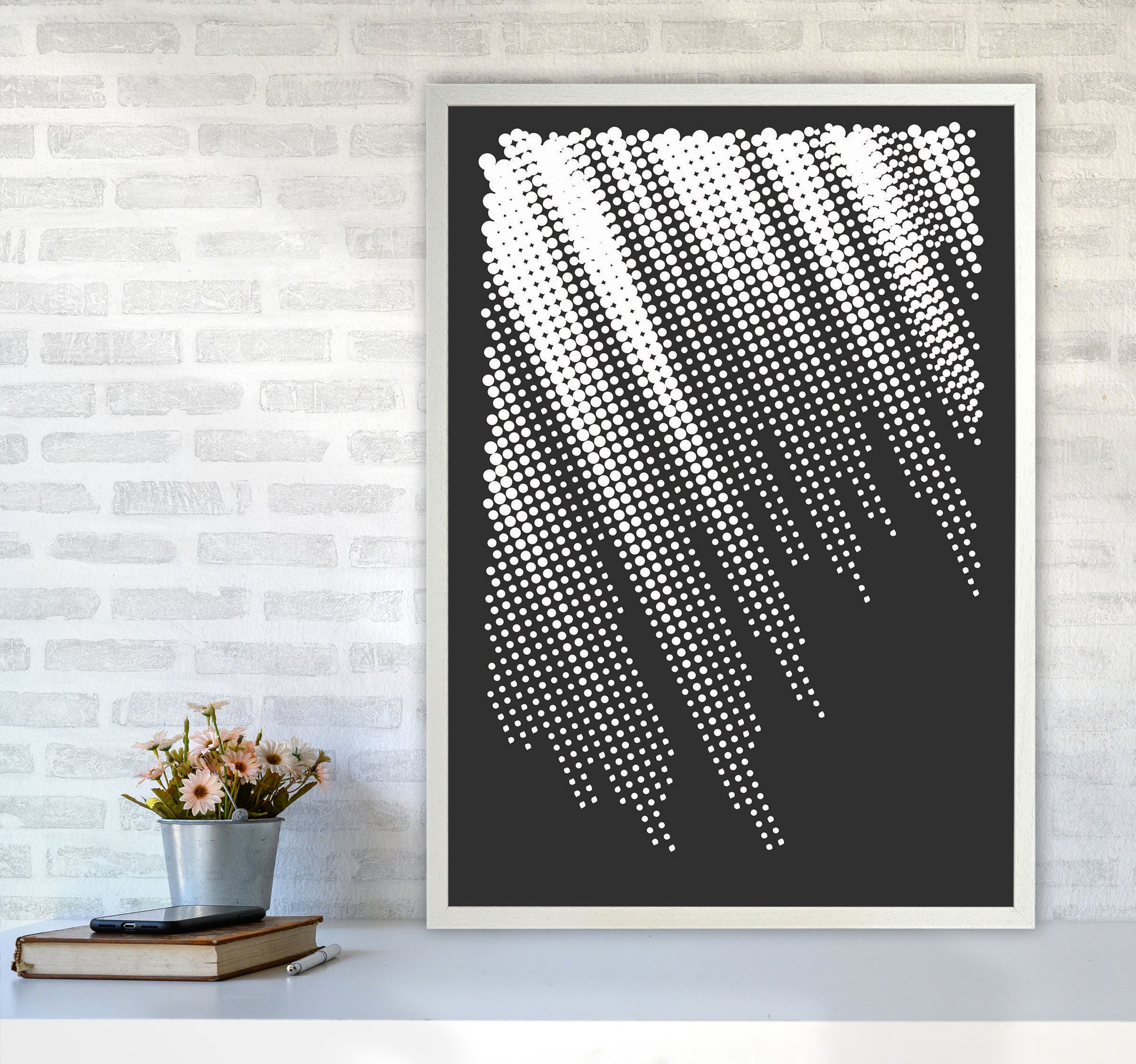 Minimal Geometric Series - 40 Art Print by Jason Stanley A1 Oak Frame