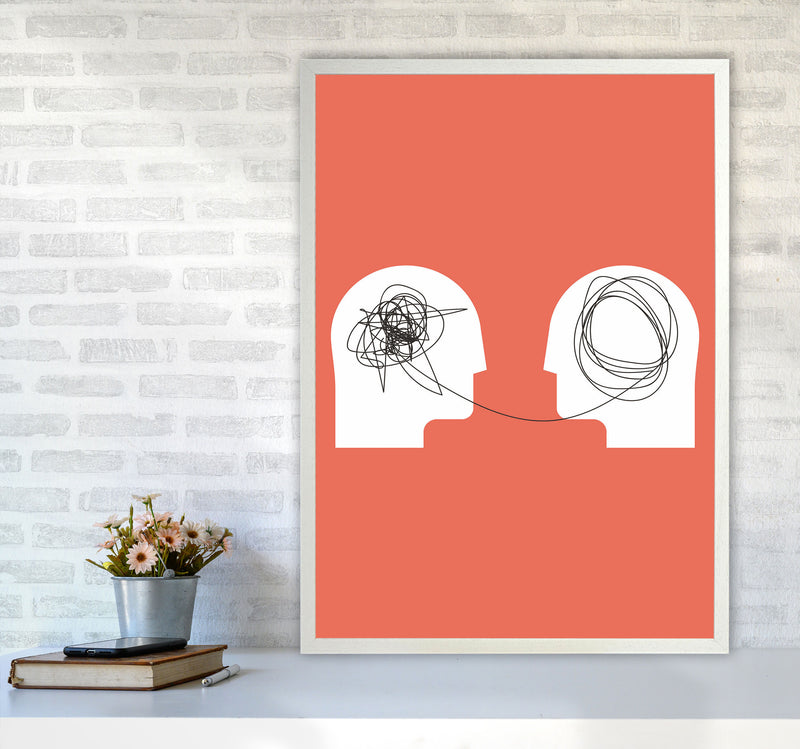 Disorganized To Organized Art Print by Jason Stanley A1 Oak Frame