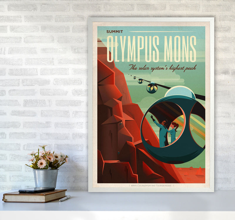 Spacex - Valles Marineris Art Print by Jason Stanley A1 Oak Frame
