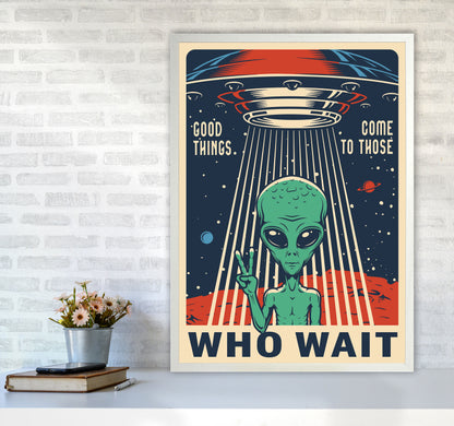 Outer Space Series - #12 Art Print by Jason Stanley A1 Oak Frame